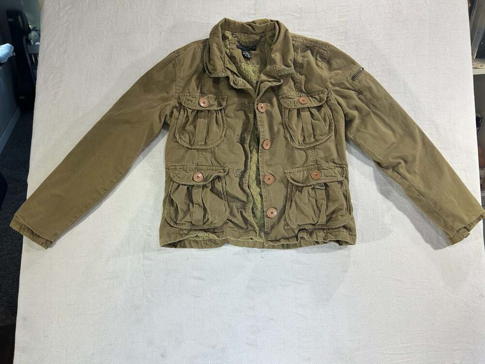 Rampage Outerwear Olive Green Utility Field Jacket